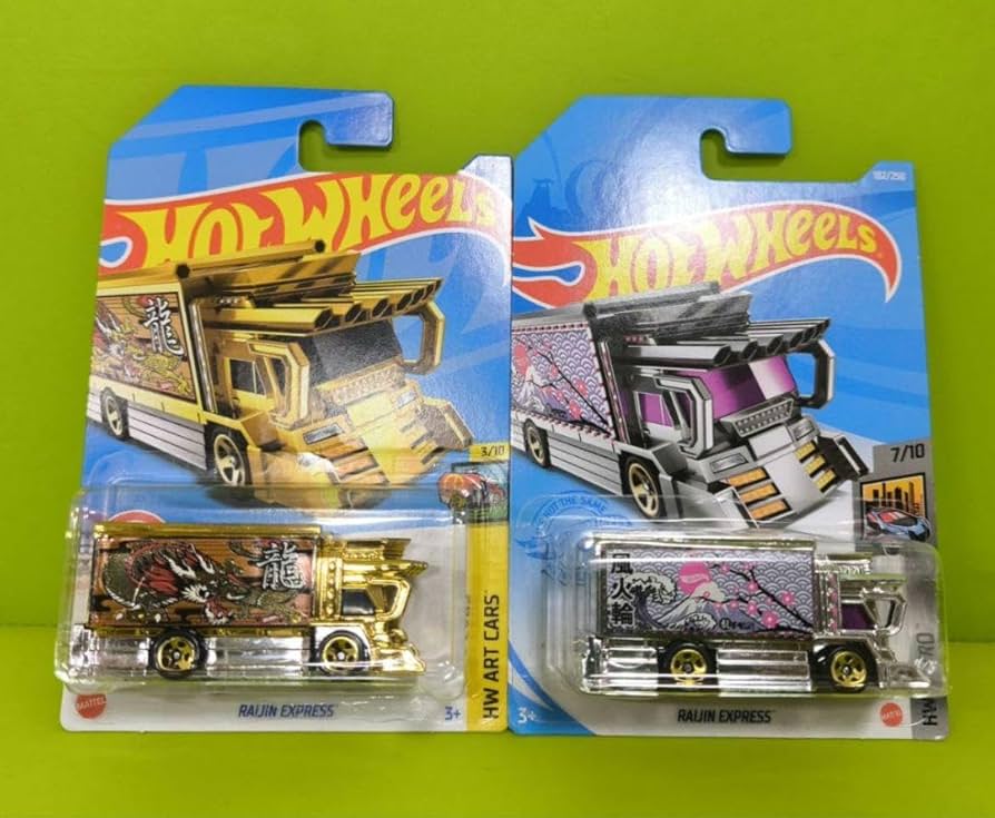 ホットウィール　デコトラ　ライジンエクスプレス　金　10台セット レビュー ホットウィール デコトラ ライジン・エクスプレス
